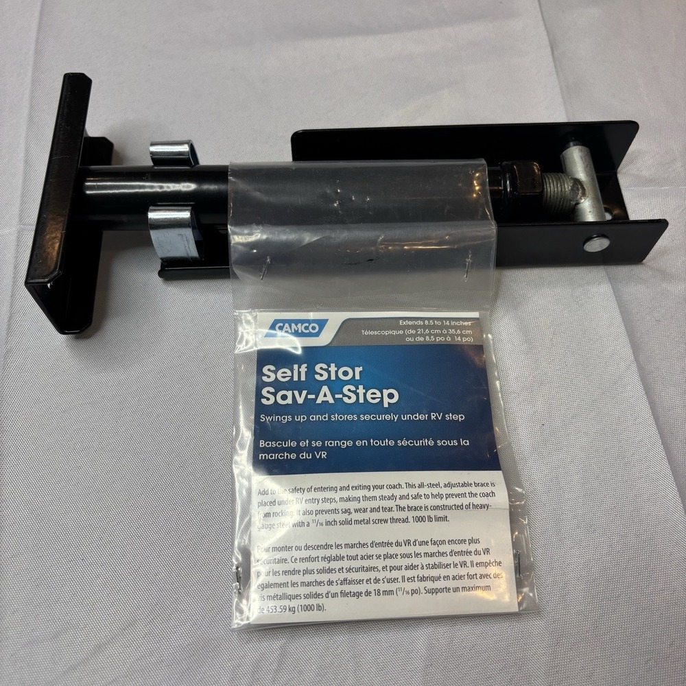 Camco Self Stor Save A Step Adjustable Entry Folding Support 8"-14" Trailer‎ RV